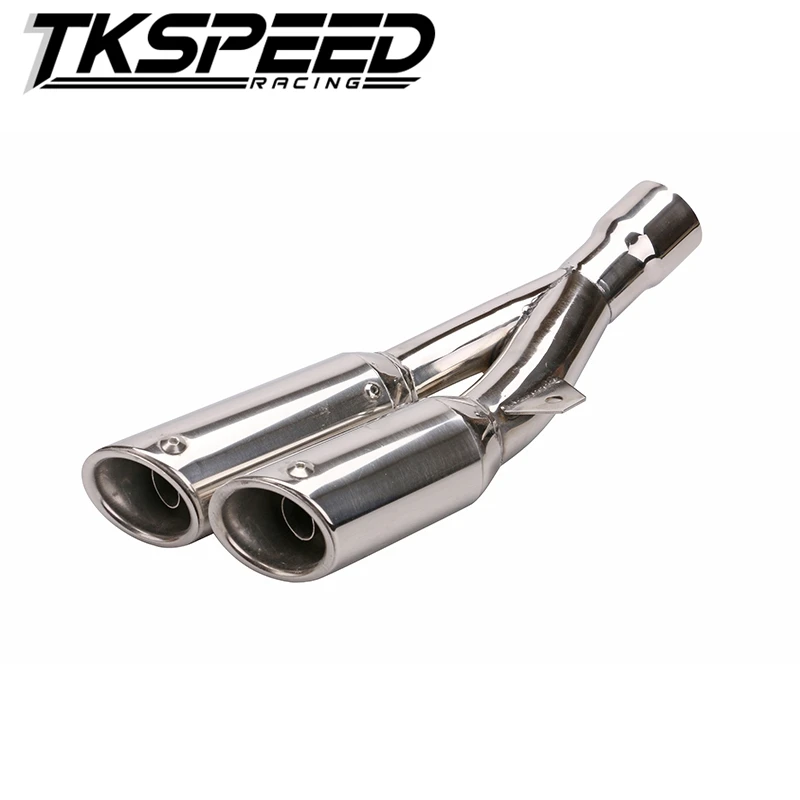 Universal Dual Exhaust Muffler Pipe Slip On For Motorcycle Motocross Supermoto Street Bike Scooter ATV Quad Dirt Off Road | Автомобили и