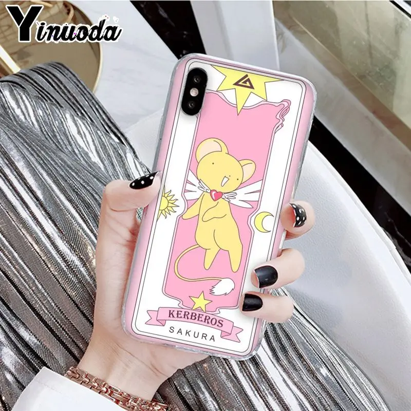 A15 Yinuoda Cardcaptor Sakura Мягкий силиконовый прозрачный чехол для телефона Apple iPhone 8 7 6 6S Plus X XS MAX 5 5S SE XR - Цвет: A15