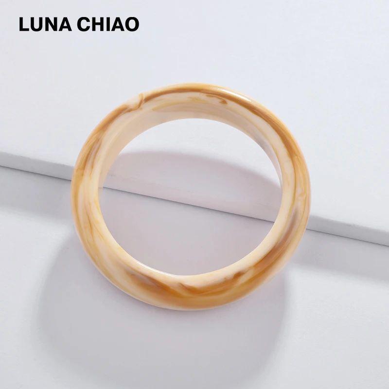 LUNA CHIAO модные ювелирные изделия большая массивная смола акриловый женский