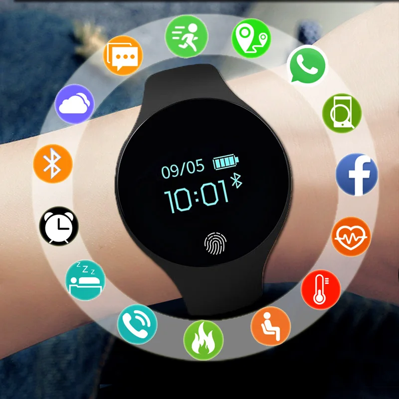 Спортивные Смарт-часы для мужчин и женщин Android IOS Smartwatch фитнес-трекер Электроника