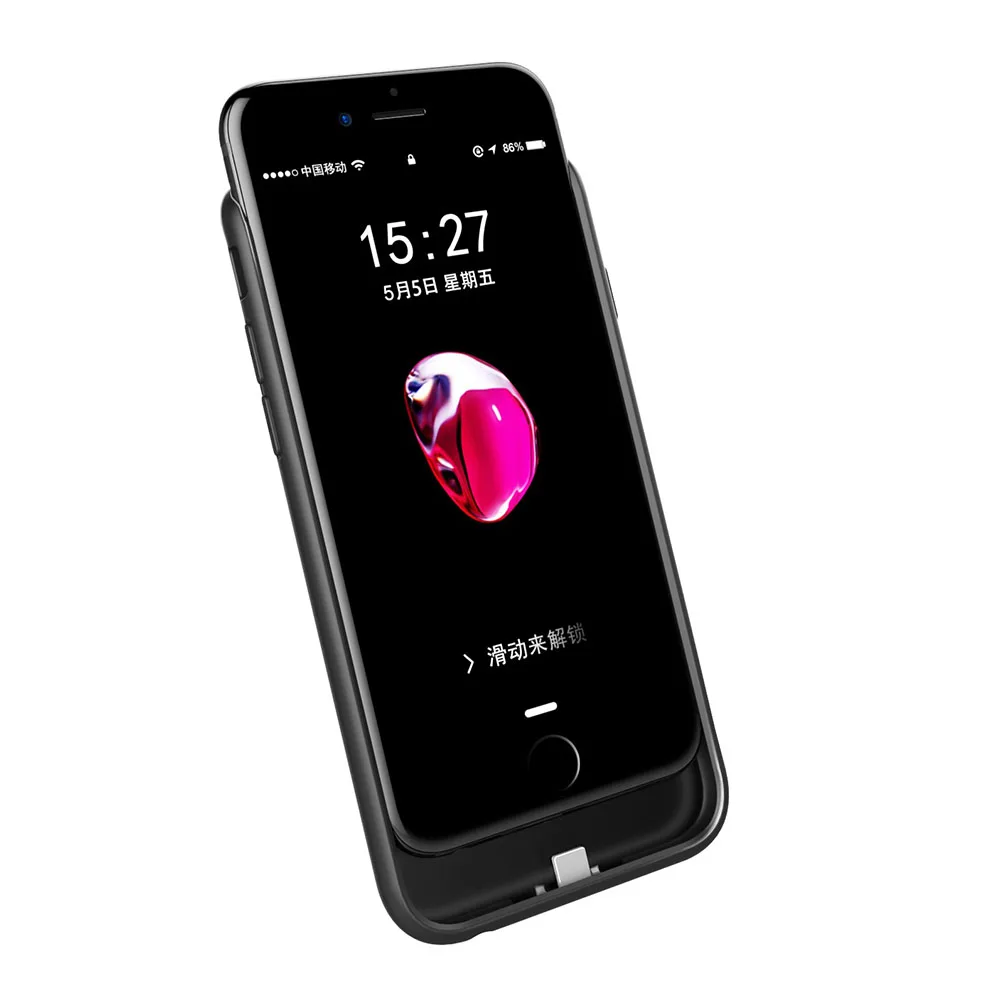 Тонкий мягкий чехол с аккумулятором для iphone x xr xs max 3200/4000 мАч зарядным устройством