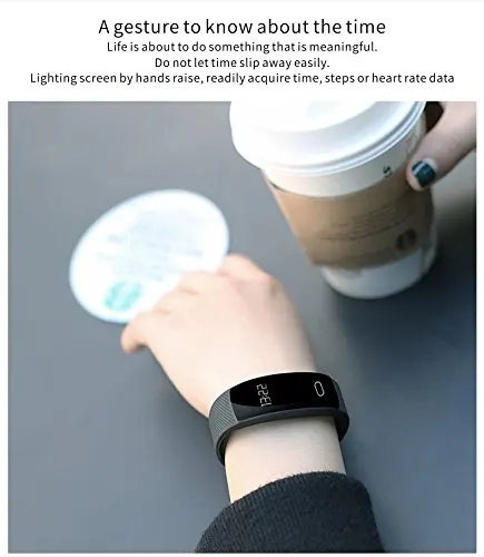 Activity Tracker QS 80 Bluetooth Band OLED Heart Rate Smart Bracelet Ios Android | Электроника