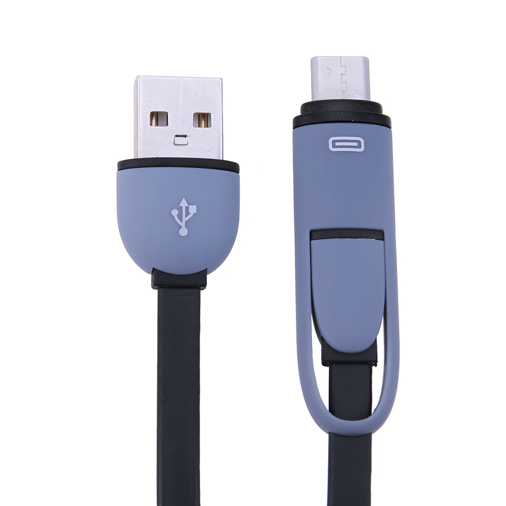 Кабель Micro USB /Type C 2 в 1 кабель для передачи данных и зарядки Android штекер зарядного