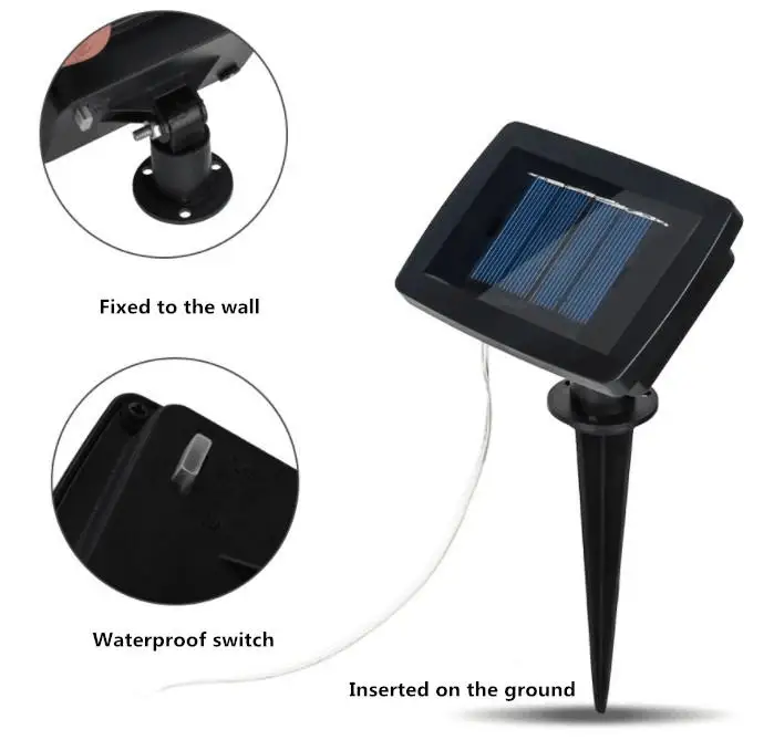 Наружный светодиодный Солнечный водонепроницаемый медный провод ананас шар