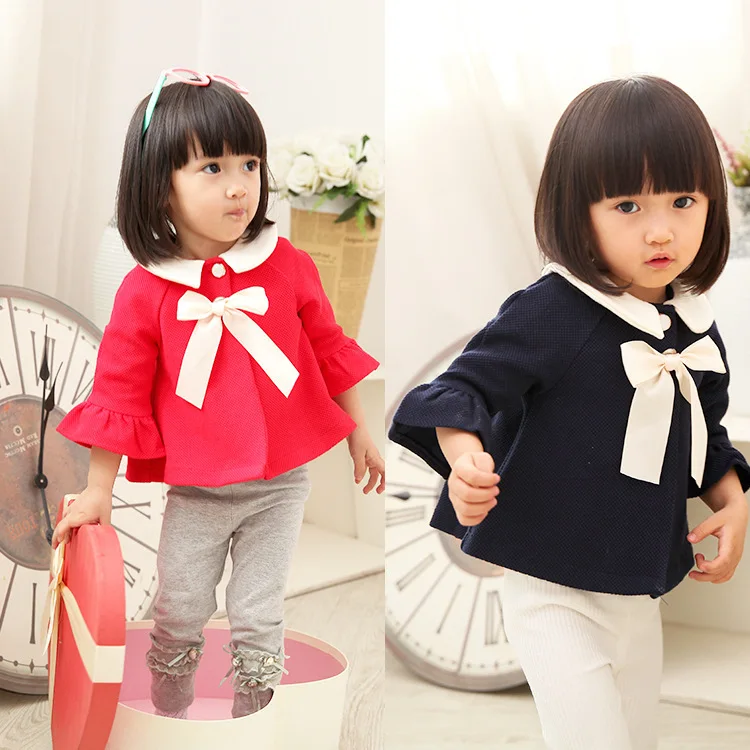 Новинка 2017 года стильная модная Милая куртка-кардиган для маленьких девочек