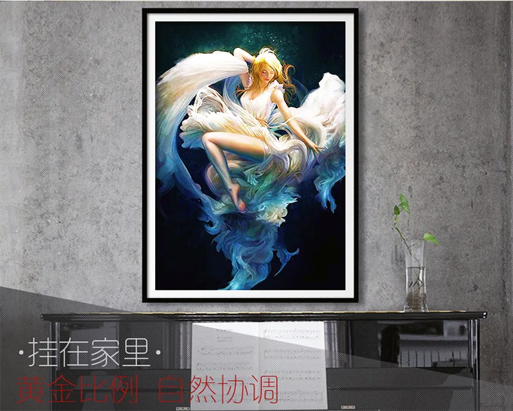 Картина из белых страз CAMMITEVER для девочек картина 5d сделай сам мозаика вышивка