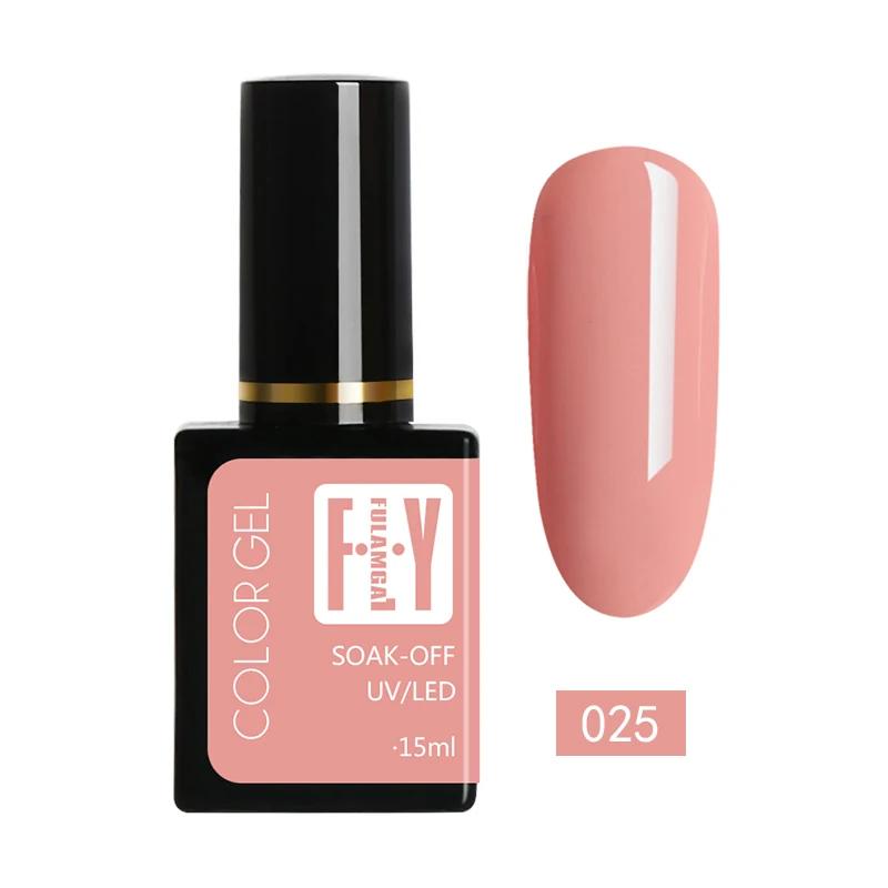 Гель-лак для ногтей Nude 15 мл Гель-лак УФ замачиваемый светодиодный гель Nagellak лак Гибридный гвоздь Гель-лак Полупостоянный дизайн ногтей - Цвет: gellak uv 025