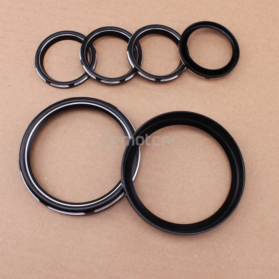 Мотоцикл черный алюминиевый СТЕРЕО акцент + спидометр динамик отделка кольцо