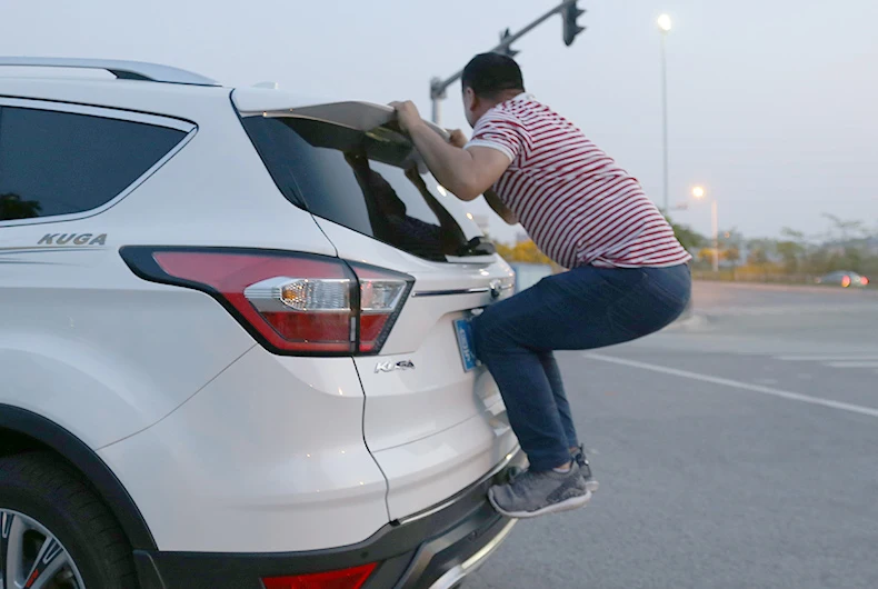 Lsrtw2017, АБС-пластик, автомобильный спойлер aunk украшение для Ford Kuga Escape 2013