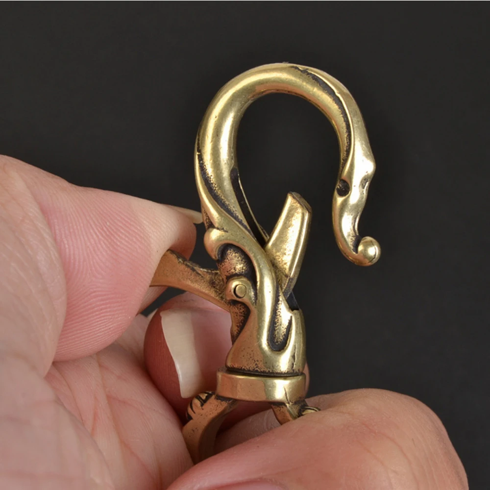 Сделай Сам кожаный ремешок застежка крючок из твердой латуни винтажная пряжка 2