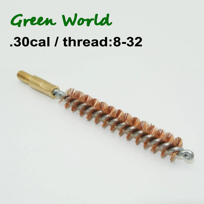 Green World 5 шт./лот. 30cal/7 62 мм бронзовая щётка щетка для чистки ружья резьба 8-32 | Спорт и
