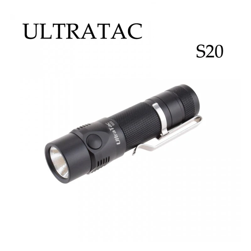 Фонарик UltraTac S20 CREE перезаряжаемый карманный фонарик с 4 режимами 1100 люмен