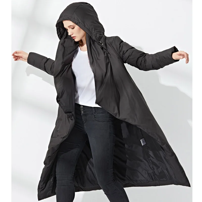 

2018 New High Quality Winter Jackt Women Female Long Jacket 90%White Duck Down Coat Thick Warm Long Down Parka Women's Down Coat