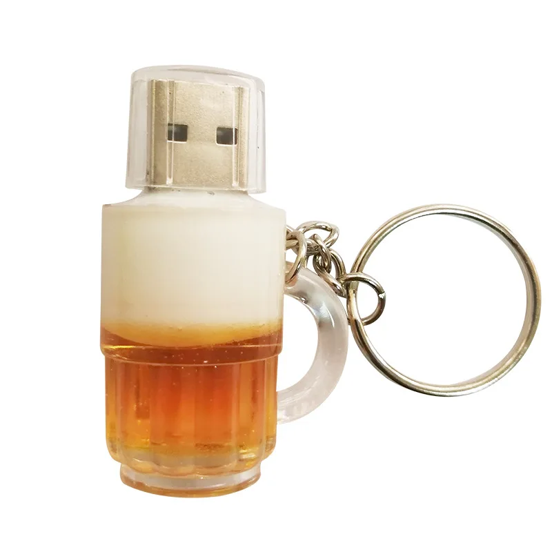 Usb 2.0 Usb флеш-накопитель 64 Гб мини-Пивная кружка модель ручка-накопитель брелок флэш-карта памяти U диск 4 ГБ 8 ГБ 16 ГБ 32 ГБ Флешка 128 г - Цвет: Usb 2.0
