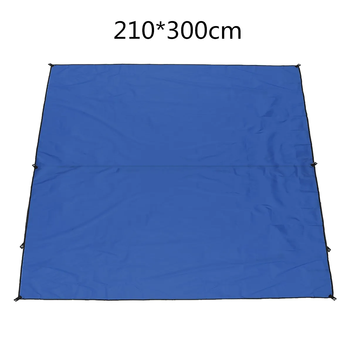 210x300cm Blue Waterproof Rectangle Awning Sun shading net Sun Shade Sail Outdoor Sun Shelter Picnic Camping Mat Pad Beach Tent Tarp - Цвет: 210x300cm Blue