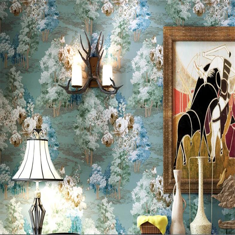 3d Виниловые обои в стиле ретро для спальни|Обои| |