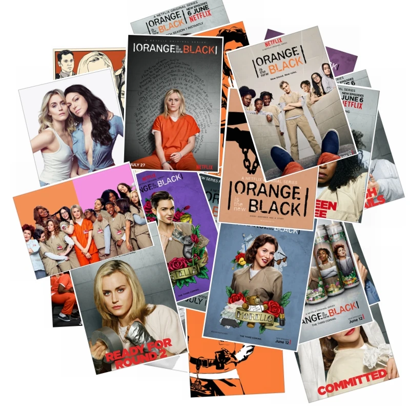 25 шт./упак. Orange is the New Black ТВ показать Стикеры для ноутбука гитары холодильник велосипедный багажник автомобиля для скейтборда Moto гитарная надпись