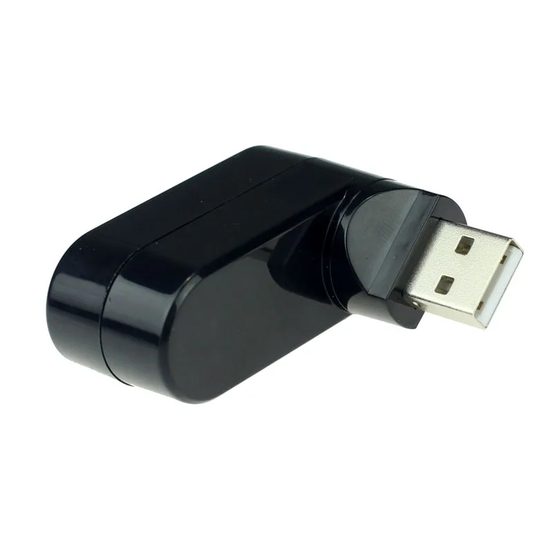 3 порта концентратор USB 2 0 Мини Поворотный сплиттер адаптер для ПК ноутбука
