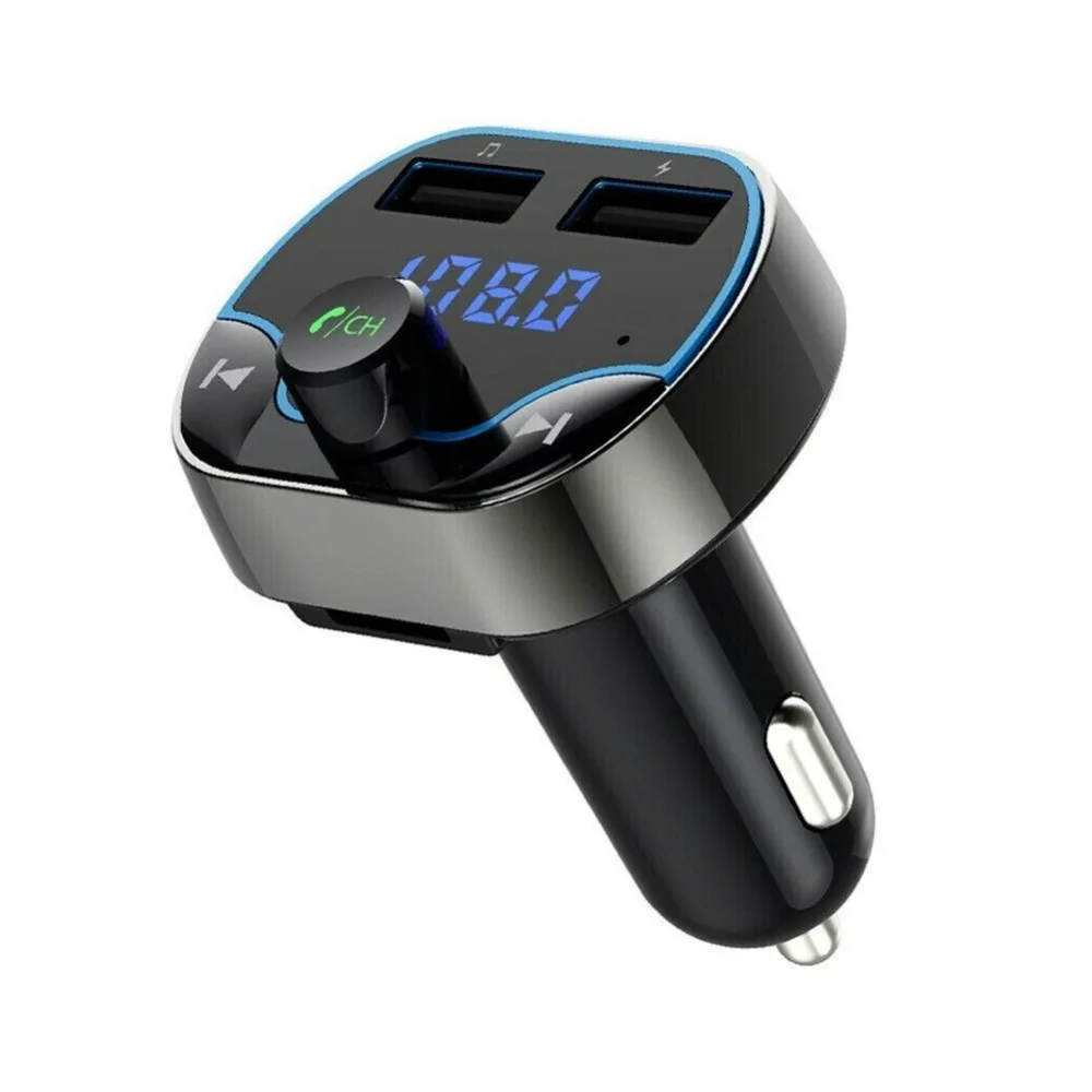 Brand-new Fashionable Convenient One-key Answer Car Cigar Plug FM Transmitter MP3 Player Radio Kit Dual USB Holder | Электроника