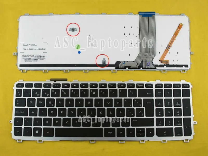 Новая клавиатура SP с испанской раскладкой Teclado для ноутбука HP ENVY 15 j006ss j007ss j008ss