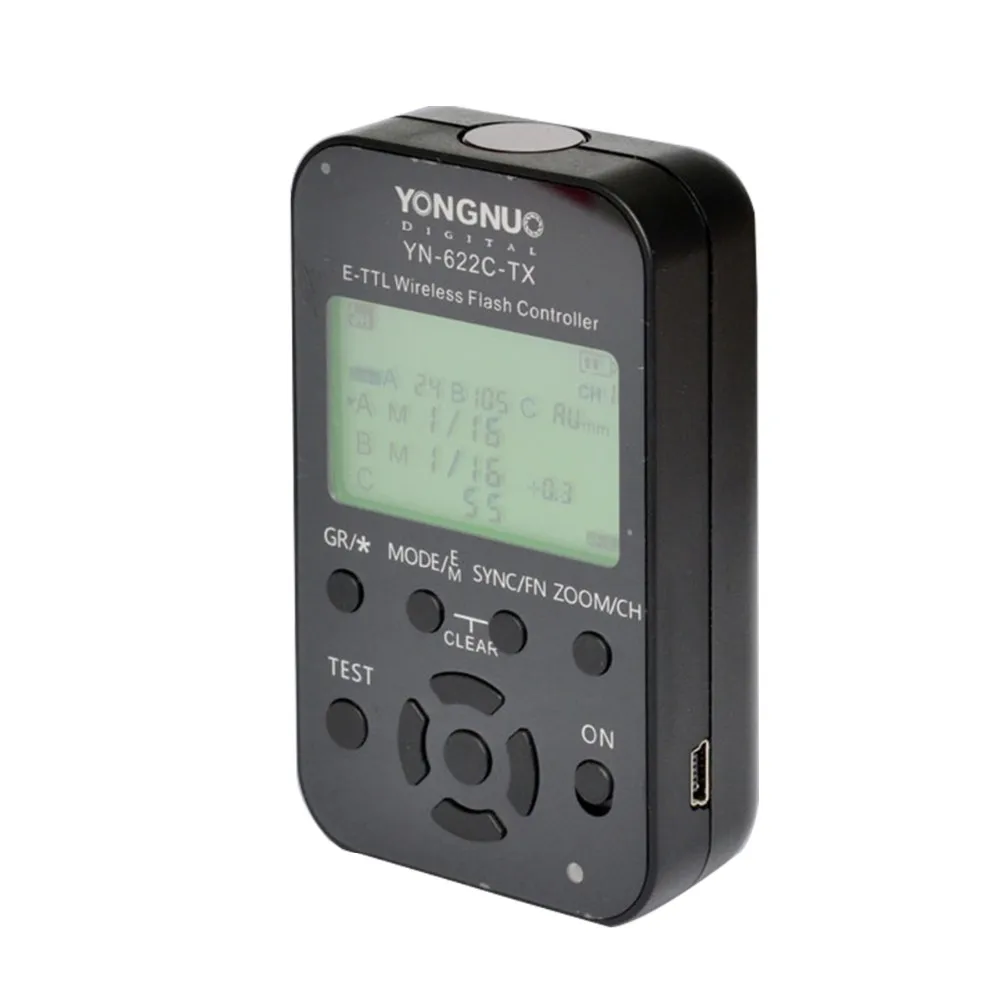 Yongnuo YN-622C-TX/YN-622N-TX YN622 LCD беспроводной контроллер вспышки e-TTL 1/8000s триггерный