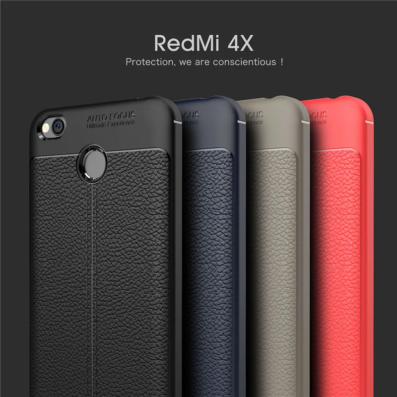 Для xiaomi Redmi 4X5 5A чехол для A1 5X Note 5 5Plus Роскошный мягкий силиконовый кожаный из