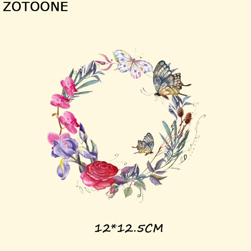 ZOTOONE/платья-футболки с цветком, нашивки на сумку для одежды, а-уровень, моющиеся, с теплопередачей, сделай сам, аксессуары, украшение для детей C