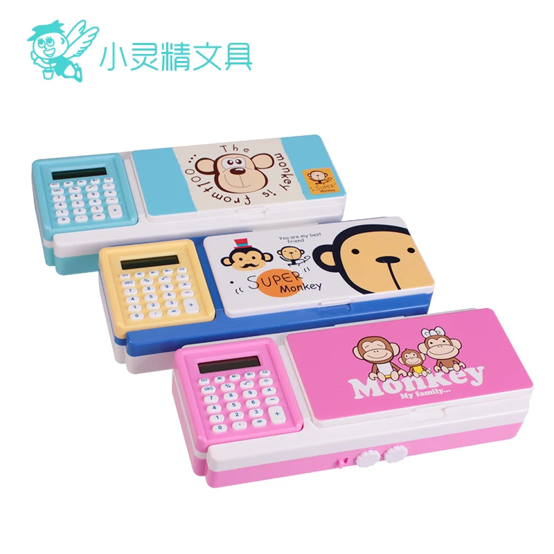 Многофункциональный калькулятор паролем Пластик пенал маленьких детей ученики