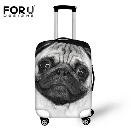 H029 FORUDESIGNS, толстые туристические аксессуары, милый кот, собака, водонепроницаемый, защита от пыли, дождевик для 18-30 дюймов, чехол для багажника, чехол для путешествий - Цвет: H029