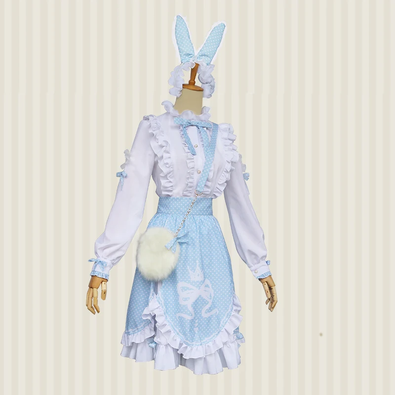 

Cosplay Anime Miracle Nikki Halloween Party Nikki Cos Female Woman Daily Cartoon Cute Sweet Lolita Rabbit Dress Cosplay Costume