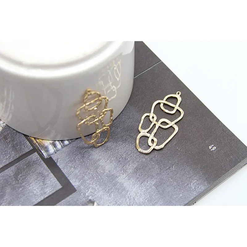 Минимализм в европейском и американском стиле медные серьги ручной работы с