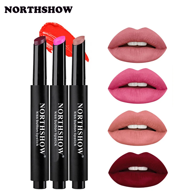 

Hot 8 Colors Velvet Matte Dazzling Makeup Press Lipstick Matte Moisturizing Long Lasting Lip Pencil Pressed Lipstick Cosmetics