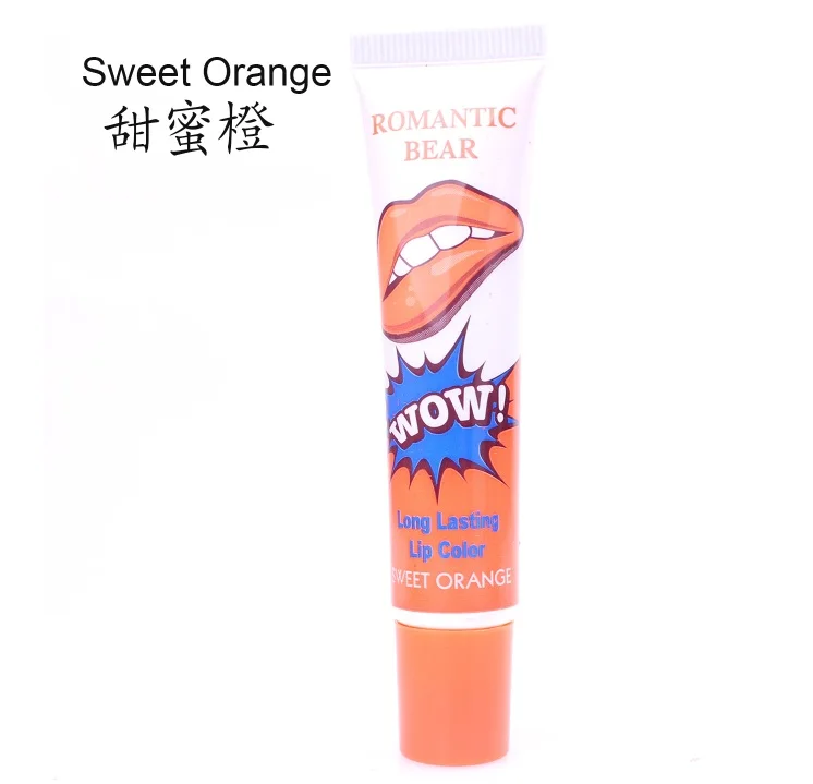 sweet orange 5 цветов, стойкий блеск для губ с разрывом, питательная Увлажняющая губная помада - Цвет: sweet orange