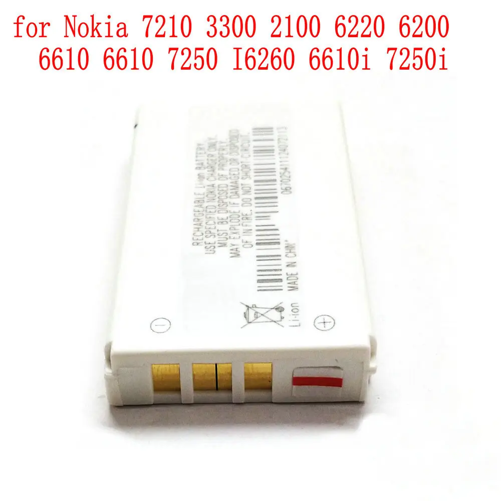 100% новый высококачественный аккумулятор BLD 3 для Nokia 7210 3300 2100 6220 6200 6610 7250 I6260 6610i