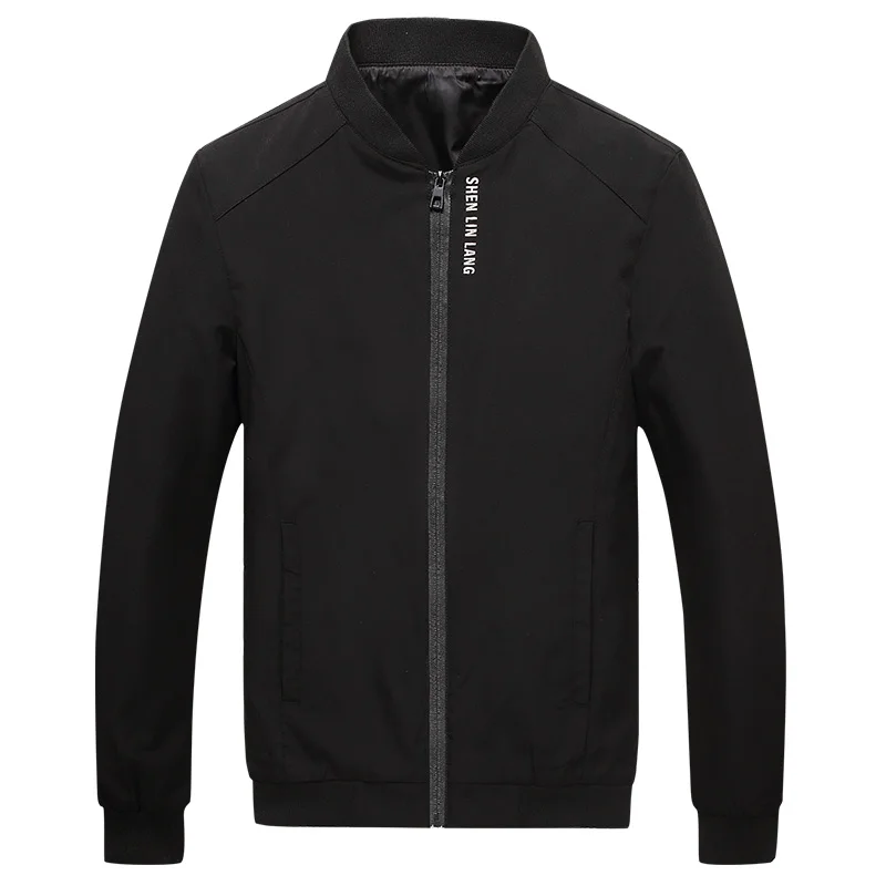 

Top Quality Fashion Casual Solid Black Slim Fit Bomber Jacket Men Overcoat Autumn New Arrival Red Baseball Jackets Men's Jacket