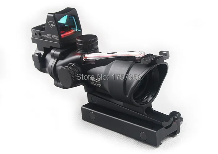 Призматический оптический прицел Trijicon ACOG 4x32 реальное волокно + миниатюрный с