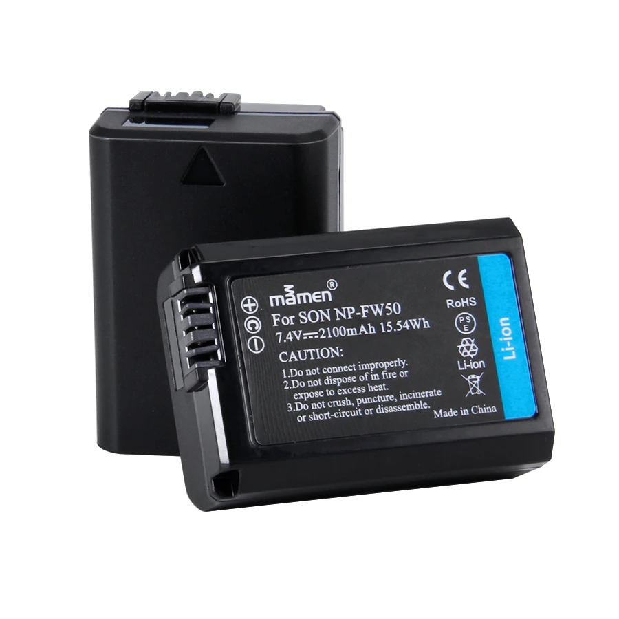 Mamen 3 шт. NP-FW50 NPFW50 NP FW50 Аккумулятор для цифровой камеры для sony A5000 A5100 A6000 A6100 1130 мАч аккумуляторные батареи