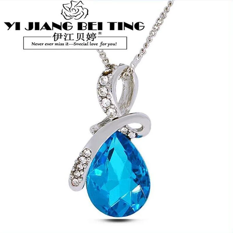 Ожерелья и подвески в форме капли воды ювелирные изделия из золота серебра