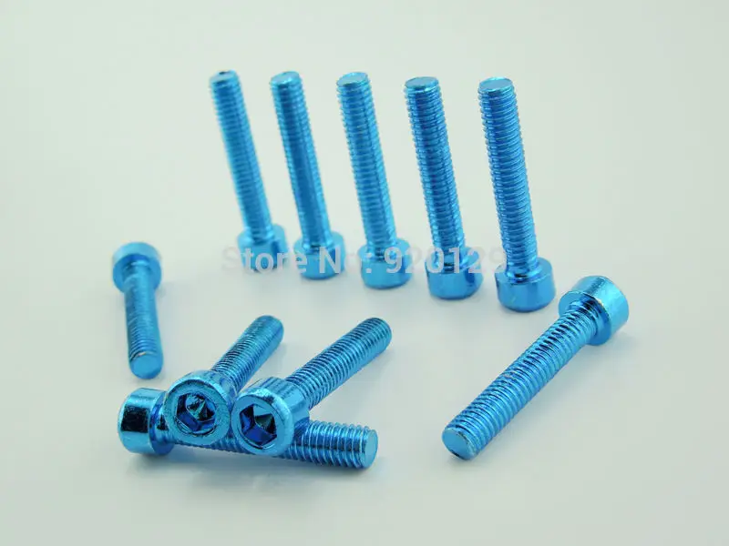 Синие болты для украшения мотоцикла M6mm x 36mm