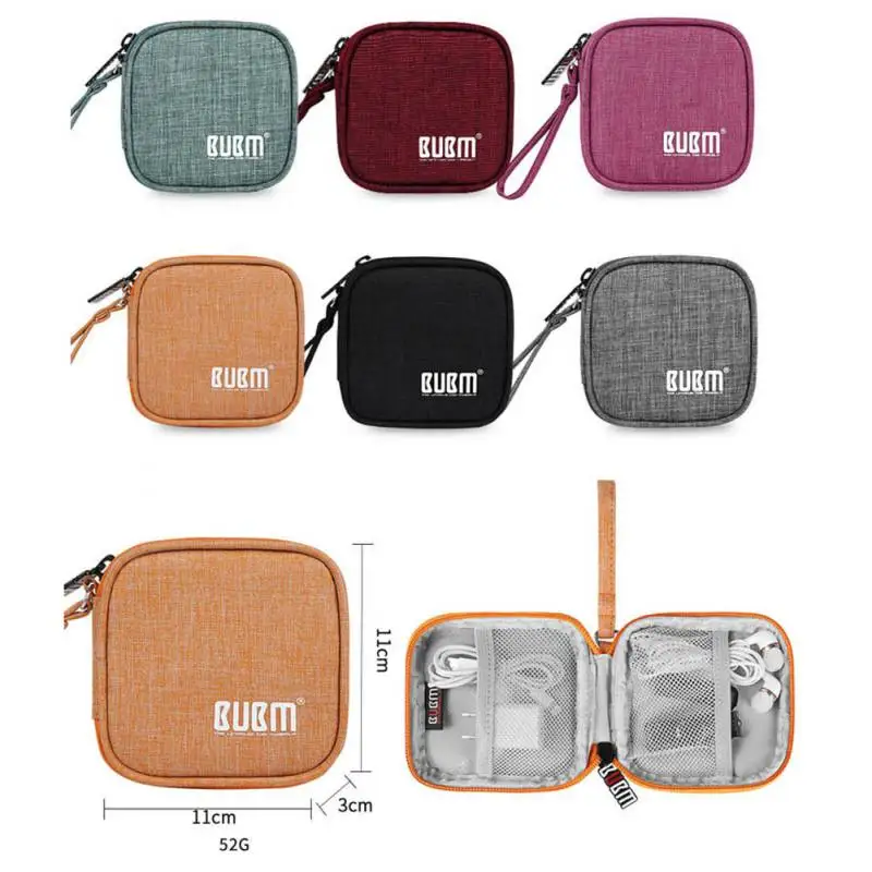 BUBM Bag Small Electronics and Accessories Earphone/Earbuds/Cable Change Purse Travel Pouch Carrying Case | Электроника