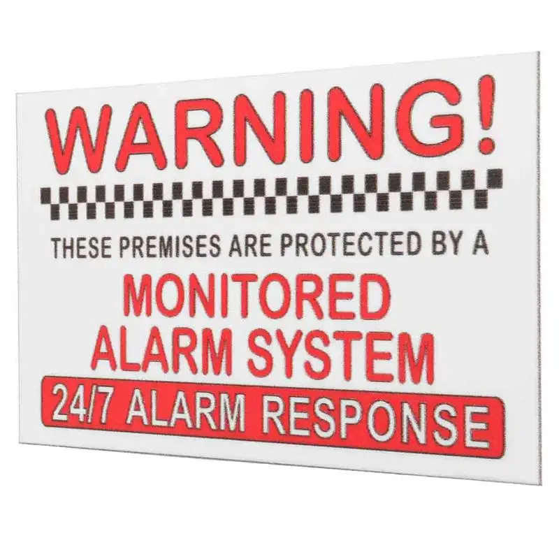5 xalarm Системы проверены предупреждение безопасности Наклейки внешний знак безопасности уведомление домой Предметы безопасности