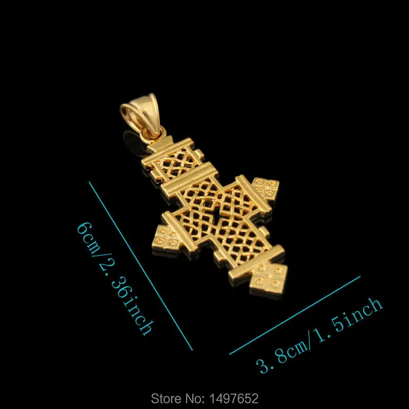 Кулон в виде креста Adixyn для мужчин и женщин кулон золотого цвета ожерелье