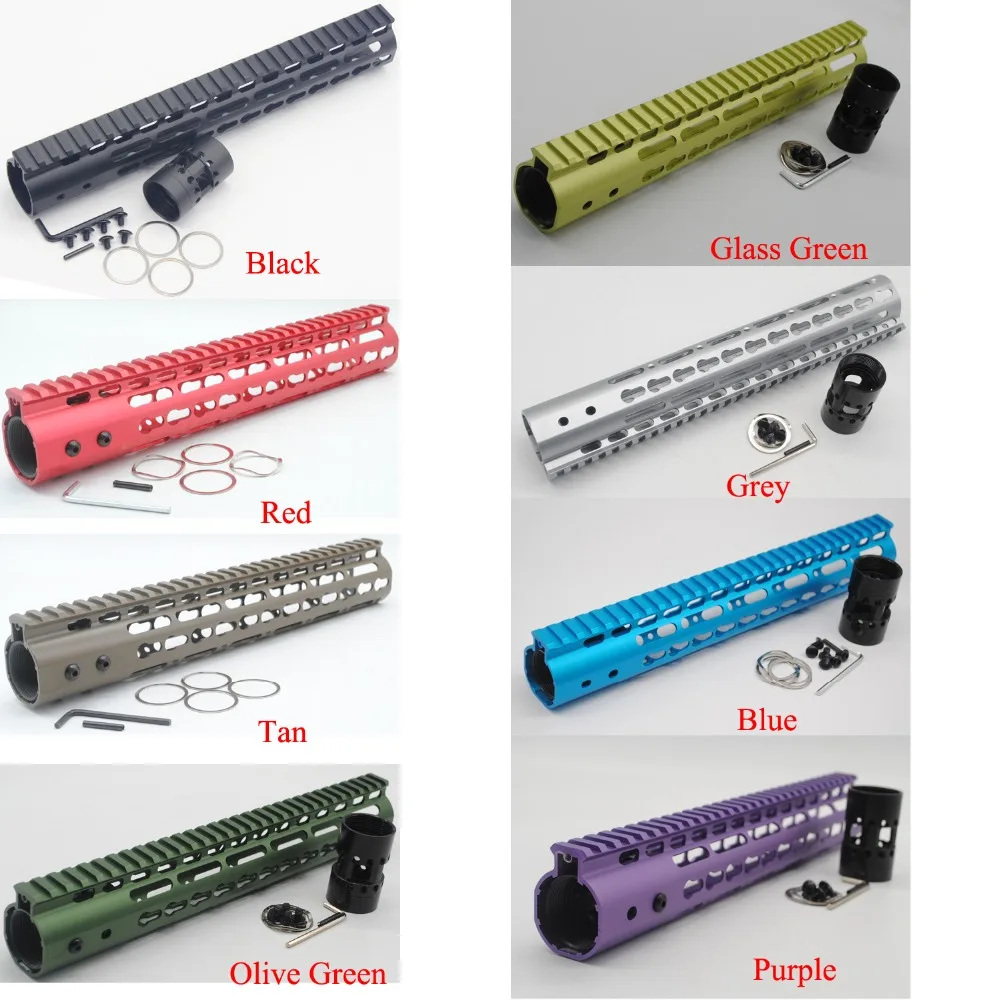 TriRock 8 цветов длина 12 дюймов Ультралегкая направляющая для Keymod Handguard Free Float Rail Mount