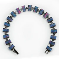 sz0040 hot sale bohemia purple opal bracelets bangles for women jewelry