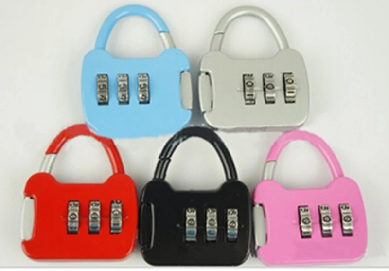 1 шт. мини чемодан замок для путешествий аксессуары Новая мода 3 цифры комбинация