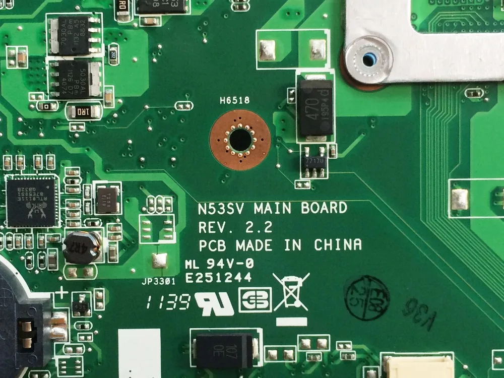 Новая материнская плата 60-N4PMB1300-B02 N53SV REV: 2 4 DIM w/ GT550M 2G GPU 90R-N4PMB1300Y для ноутбуков ASUS N53SN