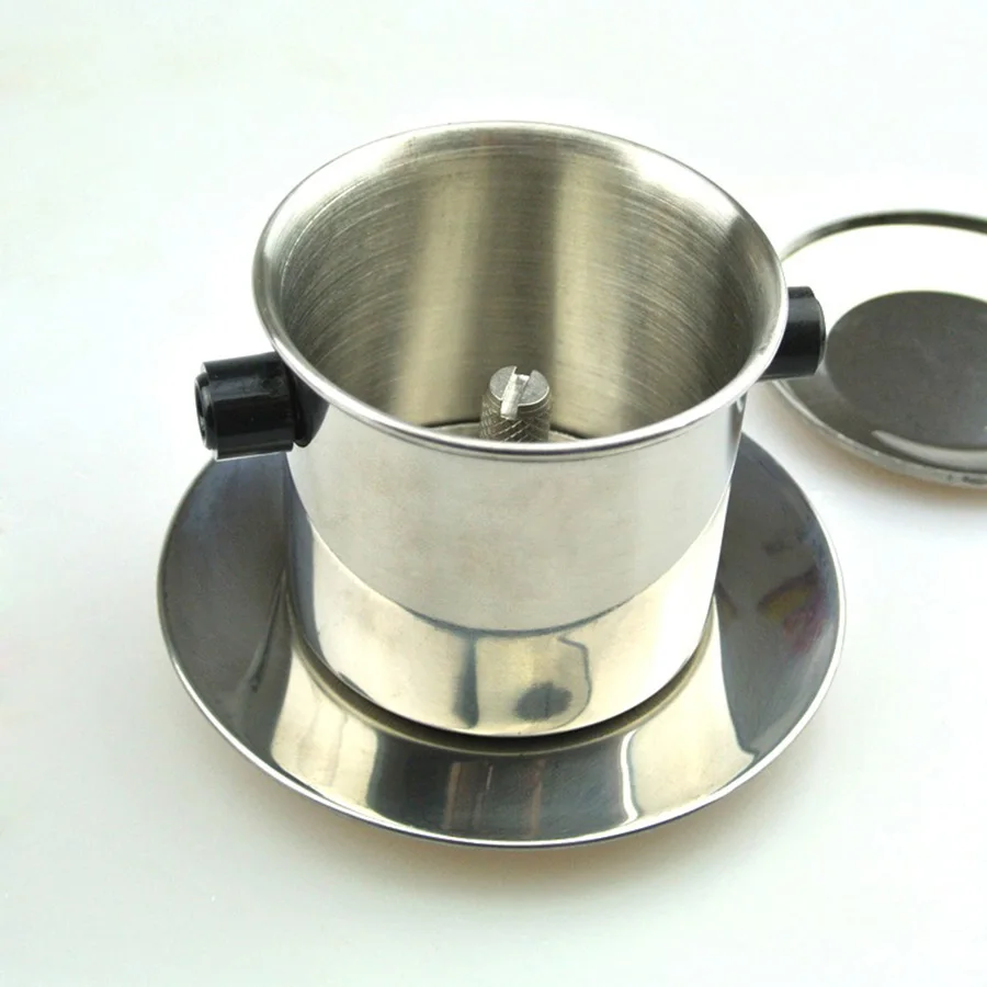 Портативная Кофеварка из нержавеющей стали мини Кофеварка/капельный фильтр для