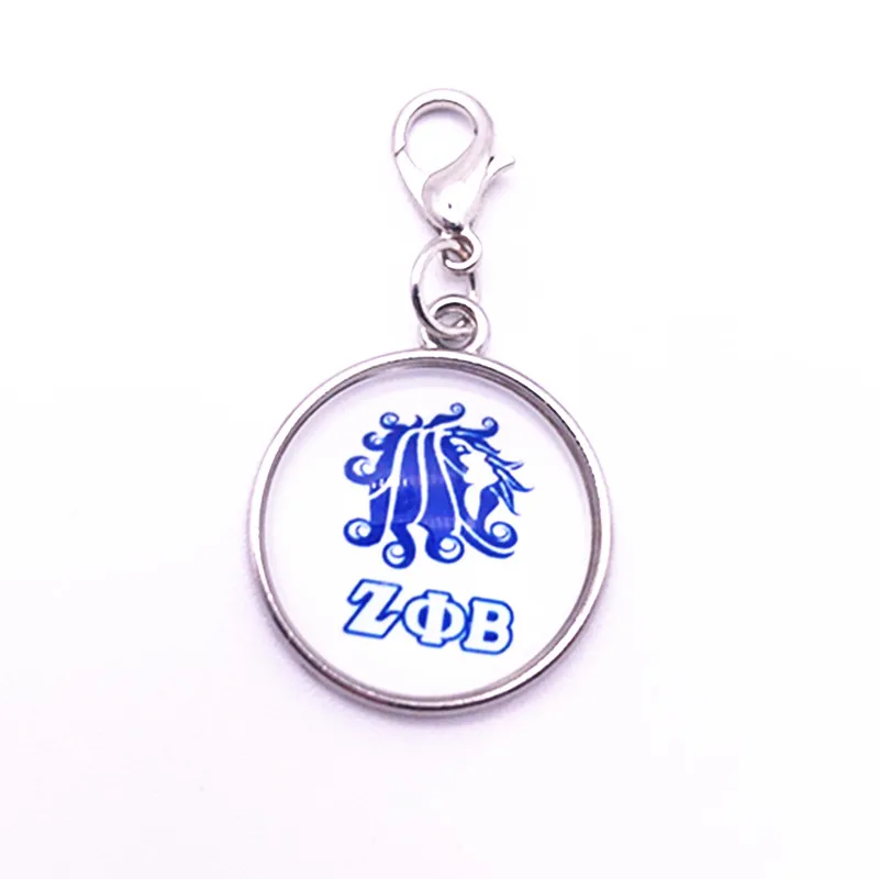 Zeta Phi Beta Sorority 18 мм Стеклянные Подвески медальон «сделай сам» браслет& ожерелье& брелок аксессуары ювелирные изделия 20 шт./партия