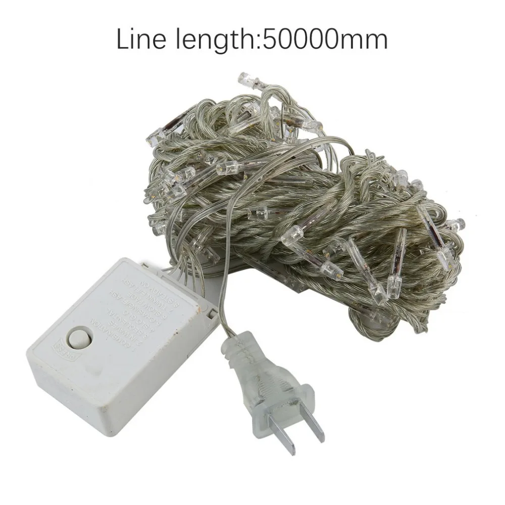 Рождественские гирлянды 100 светодиодов сказочные огни мерцающие светящиеся для