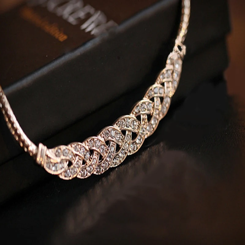 1 шт. в богемном стиле женские ожерелья с металлической оплеткой для инкрустация